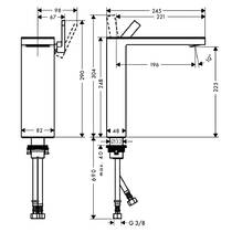 Смеситель для раковины Axor MyEdition 47020000 хром, фото №2