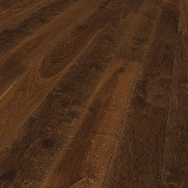 Паркетна дошка R04 Oak dark brown*1279/ 1101010901 — фото 2