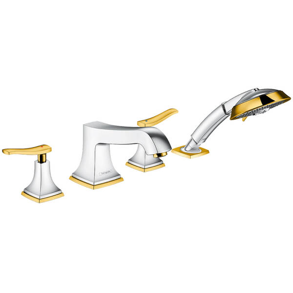 Змішувач для ванни Hansgrohe Metropol Classic 31441090 хром/золото, фото 1