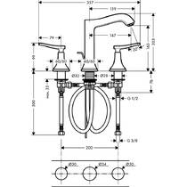 Смеситель для раковины Hansgrohe Metropol Classic 31331090 хром/золото, фото №2