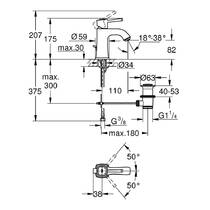 Змішувач для раковини Grohe Grandera 23303IG0 хром/золото, фото №2