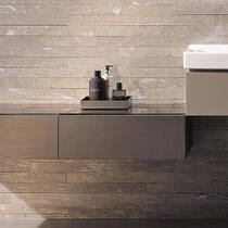 Шафка бічна Geberit Xeno2 500.507.43.1, 58см, колір сірий із структурою дерева, фото №6