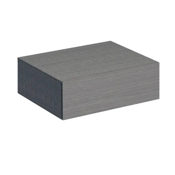 Шафка бічна Geberit Xeno2 500.507.43.1, 58см, колір сірий із структурою дерева, фото 1