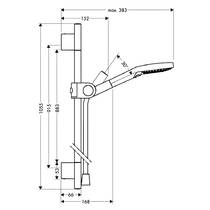 Душовий набір Axor Uno 27987140 бронза матовий, фото №2