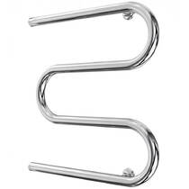 Полотенцесушитель водяной Mario Змейка 525х400/500 525х400 мм полированная нержавеющая сталь, фото №5