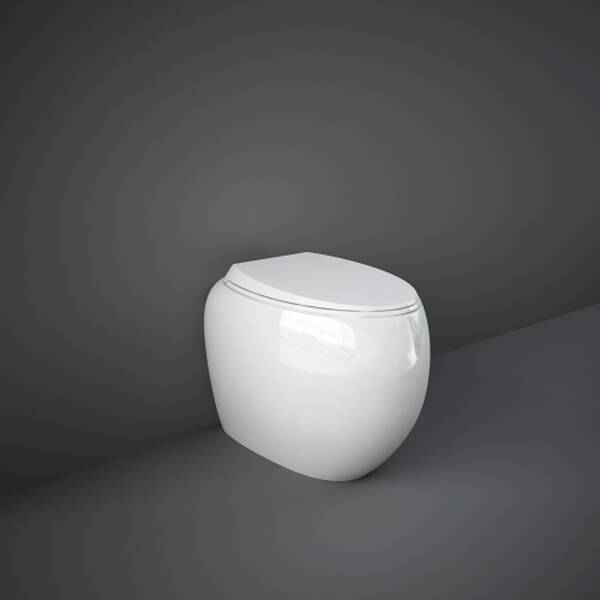 Унітаз підлоговий RAK Ceramics Cloud CLOWC1346AWHA безобідковий, фото 2