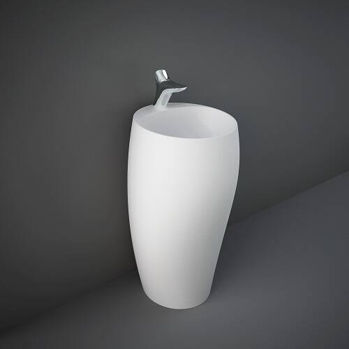 Раковина RAK Ceramics Cloud CLOFS5001500A підлогова монолітна, білий матовий, фото 3