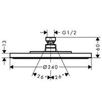 Верхний душ Axor Starck 28494140 бронза матовый, фото №2