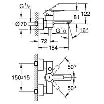 Змішувач для ванни Grohe Lineare 33849001 хром, фото №2