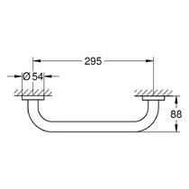 Поручень Grohe Essentials 40421001 для людей с ограниченными физическими возможностями, хром, фото №2