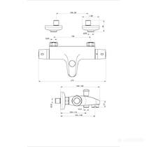 Смеситель для ванны Primera Piano 10270014 с термостатом, фото №2