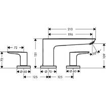 Змішувач для ванни Hansgrohe Talis E 71747000 хром, фото №2