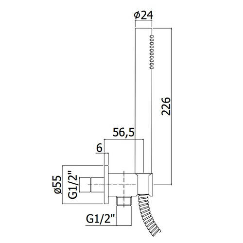 Душевой набор Paffoni Tondo ZDUP 094 ST сталь, фото 2