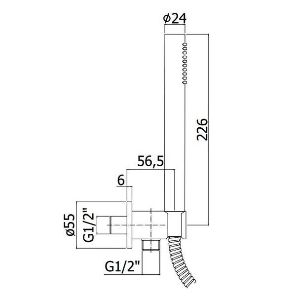 Душевой набор Paffoni Tondo ZDUP 094 ST сталь, фото 2