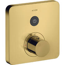 Смеситель скрытого монтажа для душа Axor ShowerSelect 36705990 с термостатом, полированное оптическое золото, фото №1