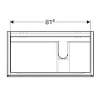 Тумба для асимметричной раковины Geberit Xeno2 500.516.01.1, 90 см, цвет белый глянец, фото №3