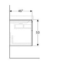 Тумба для асимметричной раковины Geberit Xeno2 500.516.01.1, 90 см, цвет белый глянец, фото №5