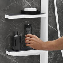 Душевая система Hansgrohe Rainfinity Showerpipe 360 ??1jet 26842700 белый матовый, фото №3