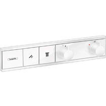 Змішувач прихованого монтажу для душу Hansgrohe RainSelect 15380700 з термостатом, на 2 функції, білий матовий, фото №1
