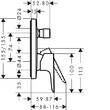 Смеситель скрытого монтажа для ванны/душа Hansgrohe Talis E 71745670, фото 2