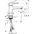 Смеситель для раковины Hansgrohe Metropol 32500670 черный, фото 2