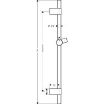 Душова штанга Hansgrohe Unica S Puro Reno 28662000 72 см хром, фото №2