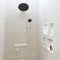 Душова штанга 90 см Hansgrohe Unica S Puro 28631700 з тримачем-слайдером та душовим шлангом 160 см, білий матовий, фото №3