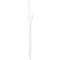Душова штанга 90 см Hansgrohe Unica S Puro 28631700 з тримачем-слайдером та душовим шлангом 160 см, білий матовий, фото №1