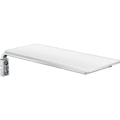 Мыльница Hansgrohe Cassetta E 26511400 для душевой стойки Unica E белый/хром, фото 1
