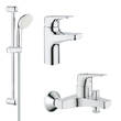 Набір змішувачів для ванної Grohe Bau Flow 121756 (3 в 1), фото 1