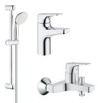 Набір змішувачів для ванної Grohe Bau Flow 121756 (3 в 1), фото №1