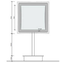 Косметичне дзеркало Decor Walther BS 83 Touch 0121500 з LED-підсвічуванням та збільшенням 5х, хром, фото №3