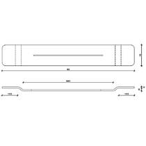 Полиця зі штучного каменю Decor Walther Stone WAN 0973150 95 см білий матовий, фото №2