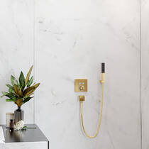 Ручний душ Hansgrohe Rainfinity 100 1jet 26866990 золото полірований, фото №3