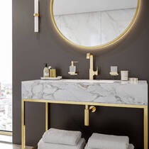 Змішувач для раковини Hansgrohe Metropol 32511990 золото полірований, фото №3