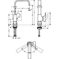 Змішувач для раковини Hansgrohe Metropol 32511990 золото полірований, фото №2