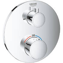 Смеситель скрытого монтажа для ванны/душа Grohe Grohtherm 24077000 с термостатом, хром, фото №1