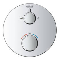 Смеситель скрытого монтажа для ванны/душа Grohe Grohtherm 24077000 с термостатом, хром, фото №3