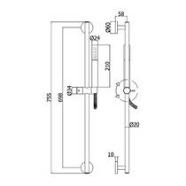 Душовий набір Paffoni Life ZSAL 135  HG золото глянець, фото №2