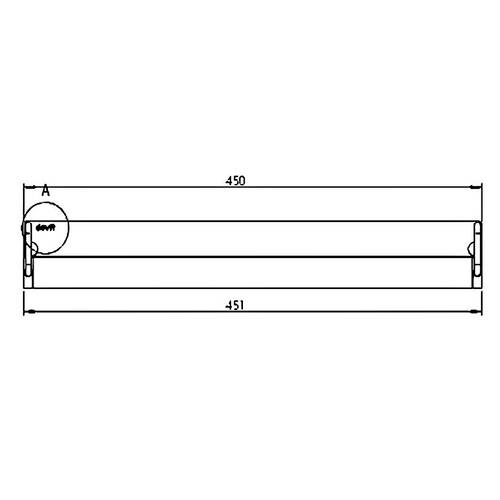 Тримач для рушників Devit UP 7070120 хром, фото 2