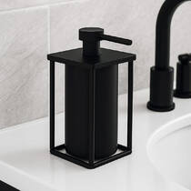 Дозатор для жидкого мыла Devit UP 7030120B отдельностоящий черный матовый