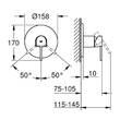 Змішувач прихованого монтажу для душу Grohe Plus 24059003 хром, фото 4