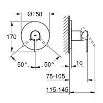 Змішувач прихованого монтажу для душу Grohe Plus 24059003 хром, фото №4