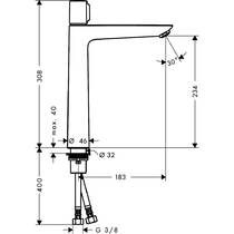 Змішувач для раковини Hansgrohe Talis Select E 71753000 хром, фото №2