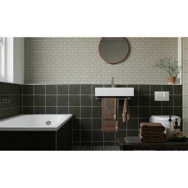 Керамограніт Primavera Laurent Антрацитовий 59У180 18,6x18,6 см, фото 3