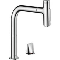 Смеситель для кухни Hansgrohe Metris M71 73818000 с выдвижным душем, фото №1