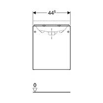 Тумба для раковини Geberit Acanto 500.608.16.1 підвісна чорний мат/скло, фото №4