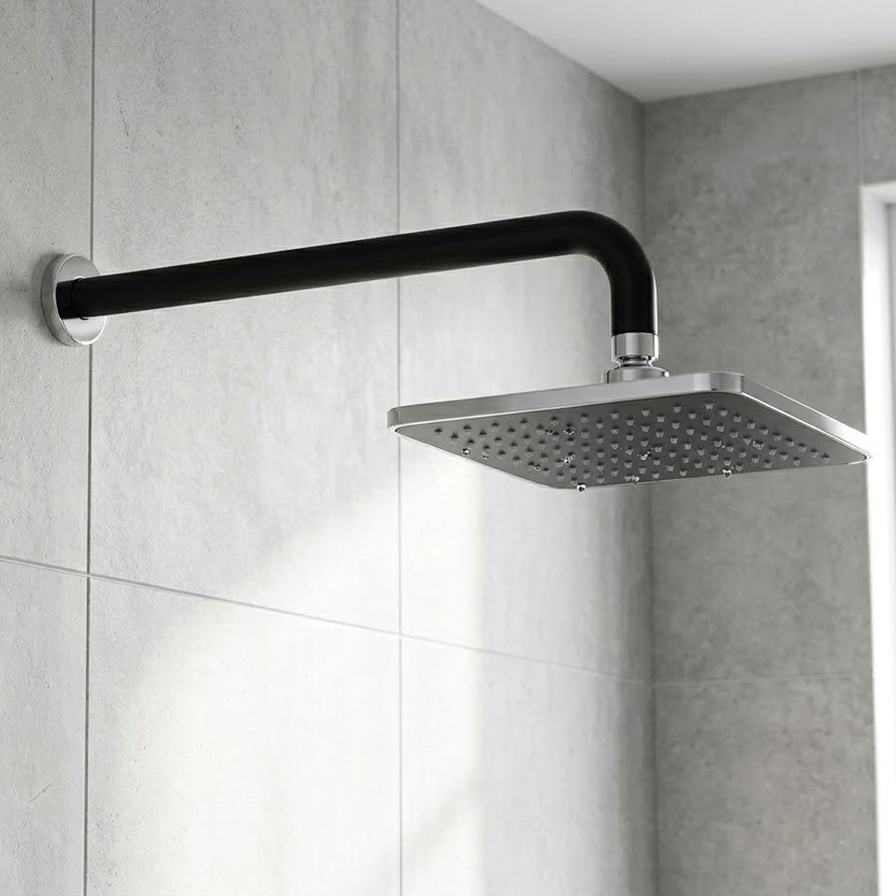 665148700 A-QA/Freshline matt black Тримач-400 верхнього душу (1 сорт)