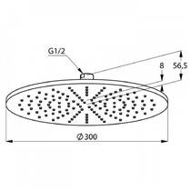 Верхний душ Kludi 643308700 A-Qa 300 мм, фото №2
