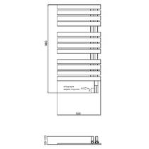 Рушникосушарка електрична Instal Projekt POPS ELECTRO POPSE-50/90C31 980х500 мм чорний матовий (тен HOTS-03C2 300 Вт), фото №3